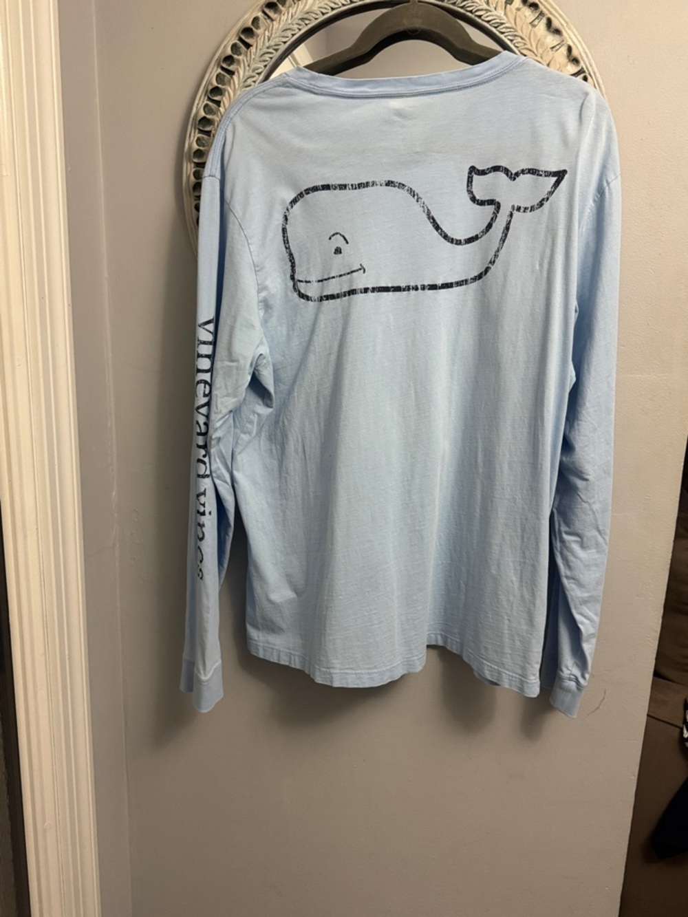 Vineyard Vines Light Blue Long-Sleeve Pocket Tee - Picture 5 of 7